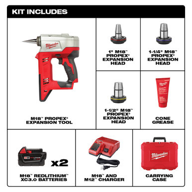 Milwaukee 2632-22xc - M18 ProPEX® Expansion Tool Kit